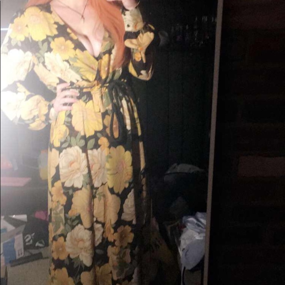 Long Sleeve Floral Maxi Dress